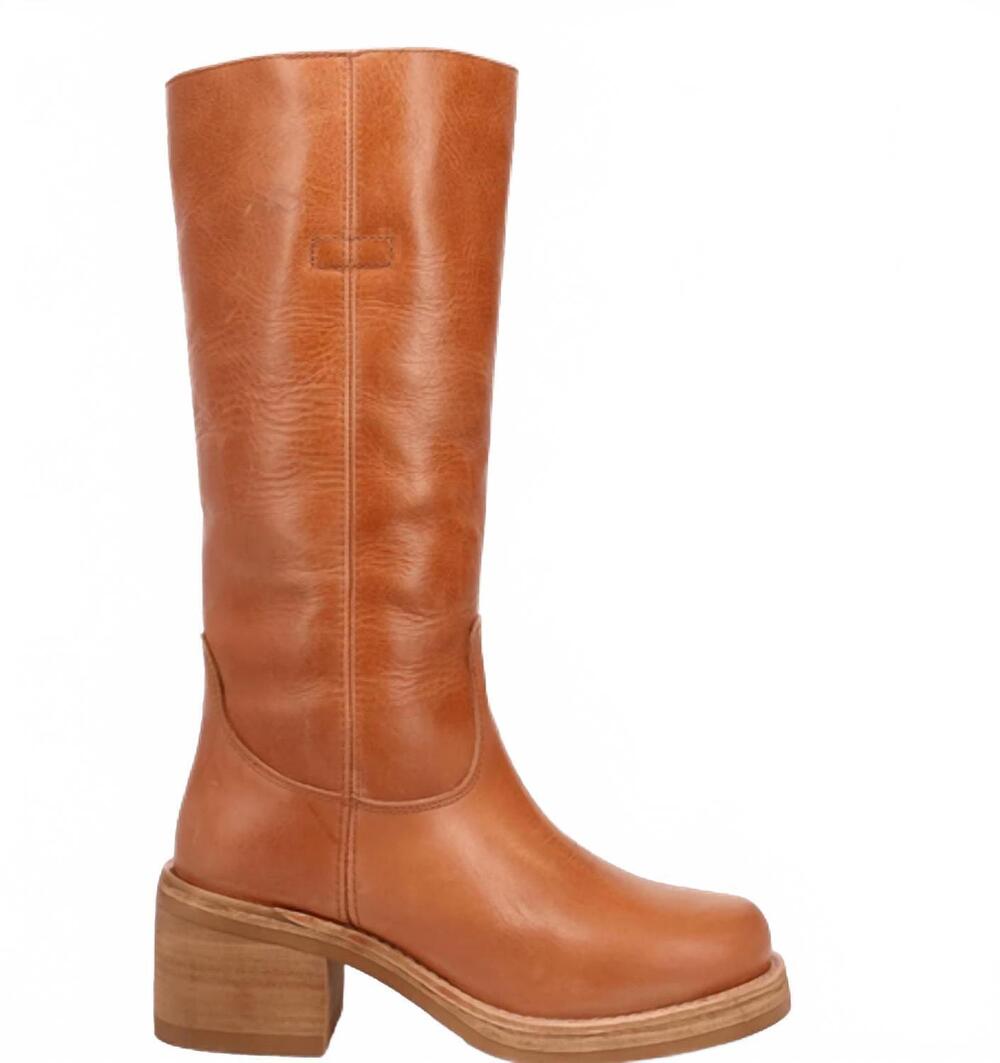 NEW DINGO women's vagabond leather boot in tan